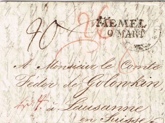 1822 aus Petersburg i.d.Schweiz, Vds