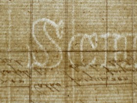 Wasserzeichen in Papier